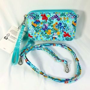 🌷Vera Bradley Ariel Floral Ditsy Crossbody Wallet Purse Spring Break Disney